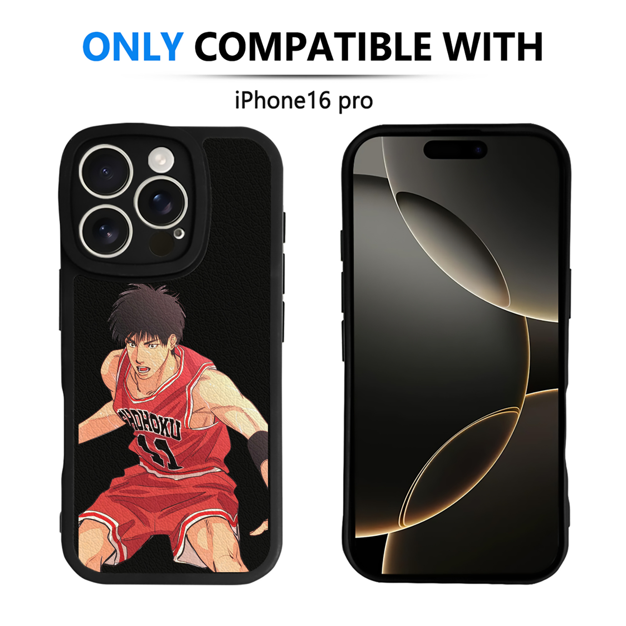 （画像用） SLAM DUNK／スラムダンク 【iPhone 16シリーズ対応】シリコンスマホケース（レザー調） 材質：シリコン